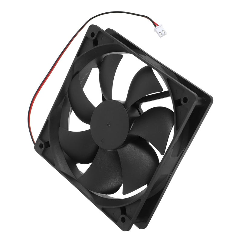 120mm DC Dual Ball Bearing Computer Case Cooling Fan with Replaceable Plug and Cable for CPU Radiator Improved Performance - Image 1